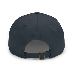 Copy of Dad Hat with Leather Patch (Rectangle)