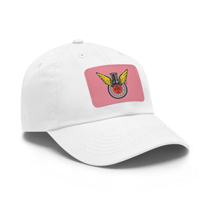 Copy of Dad Hat with Leather Patch (Rectangle)