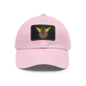 Copy of Dad Hat with Leather Patch (Rectangle)