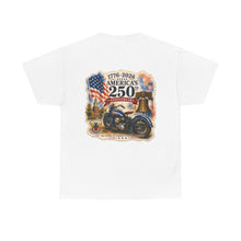 Load image into Gallery viewer, 250th Anniversary Shirt  front logo with back design