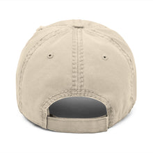 Load image into Gallery viewer, Distressed Dad Hat with Antique Motorcycle Club Embroidery, Vintage Style Cap for Outdoor Adventures, Unisex Gift for Bikers, Casual [...]