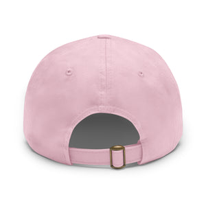 Copy of Dad Hat with Leather Patch (Rectangle)