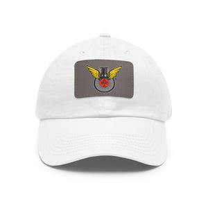 Copy of Dad Hat with Leather Patch (Rectangle)