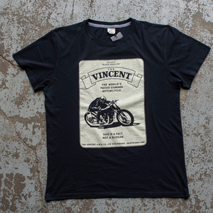 VTB Red Torpedo 'Vincent Black Shadow 21' (Mens) Black T-Shirt