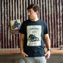 Load image into Gallery viewer, VTB Red Torpedo &#39;Vincent Black Shadow 21&#39; (Mens) Black T-Shirt