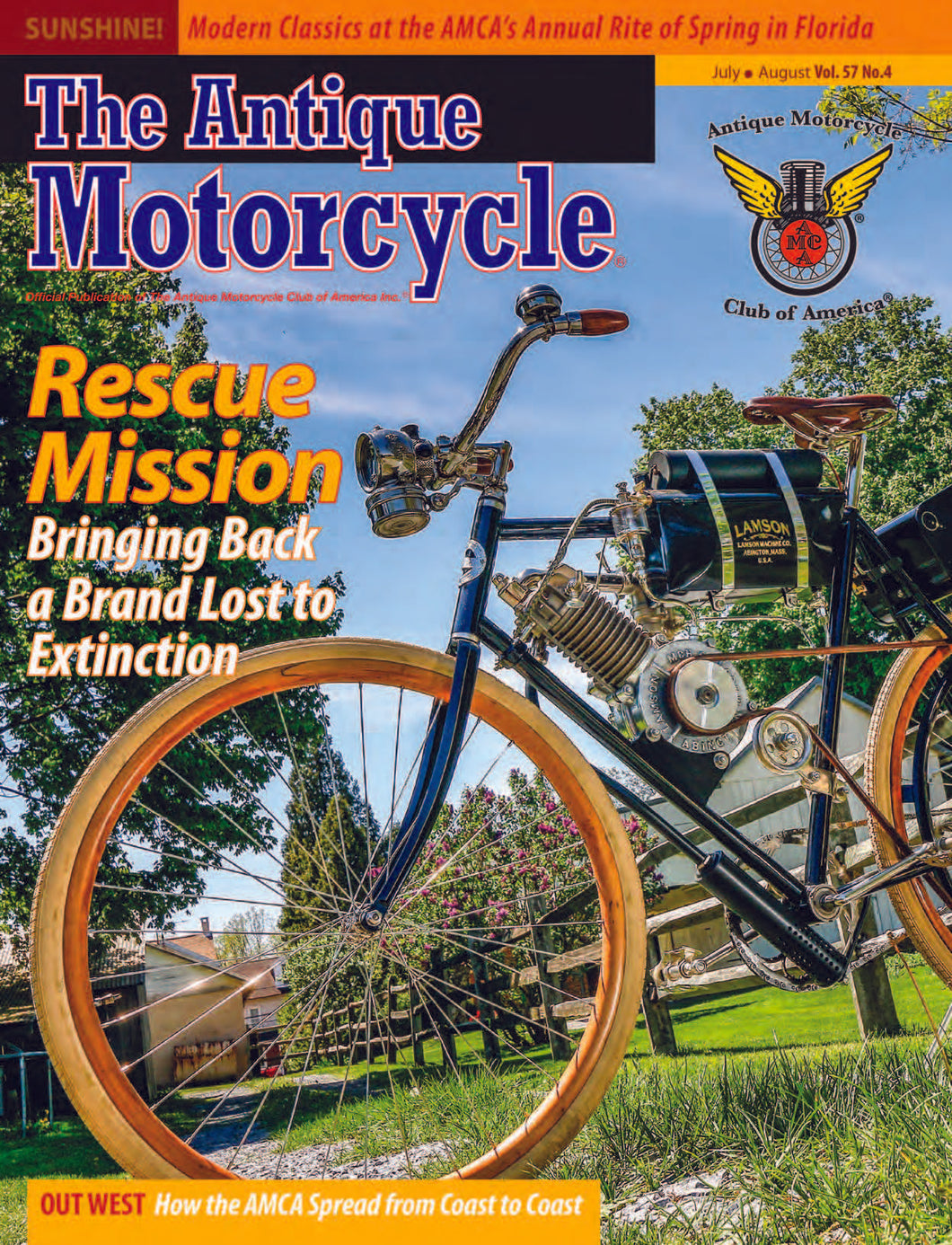 The Antique Motorcycle: Vol. 57, Iss. 4 - July/Aug 2018 Magazine