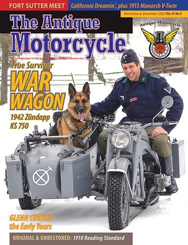 The Antique Motorcycle: Vol. 61, Iss. 6 - Nov/Dec 2022 Magazine