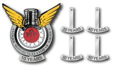 Load image into Gallery viewer, Anniversary Rocker for Winged Anniversary Pin (10, 20, 30, 40, &amp; 50 Years)
